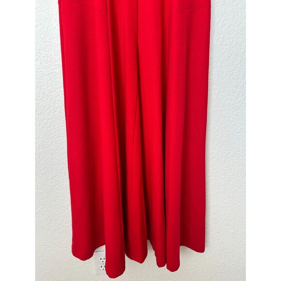 Soft Surroundings Red Swing Time V Neck Maxi Dress Size 6 - Picture 4 of 11